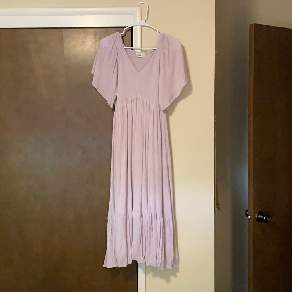 Lavender midi dress